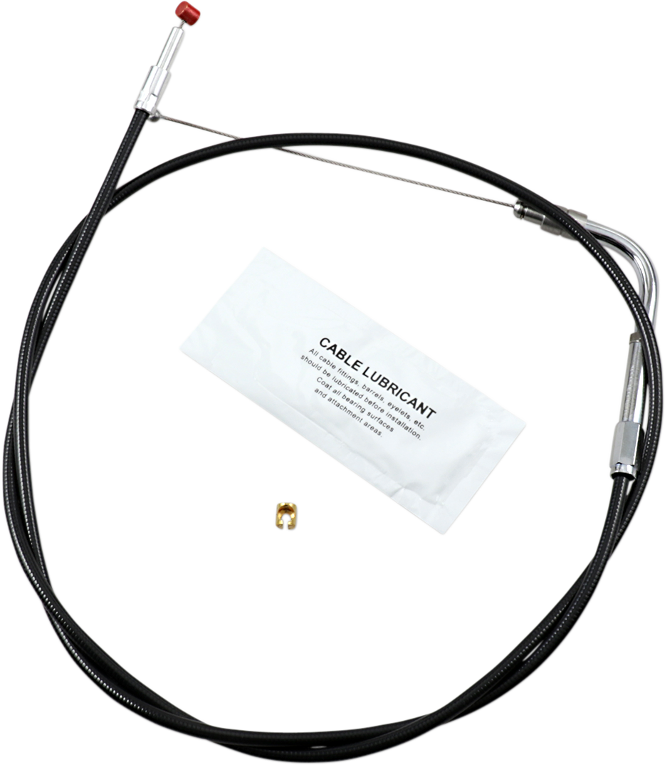 BARNETT Black Vinyl Throttle Cable - +6" Size / 37" Length 0650-0842