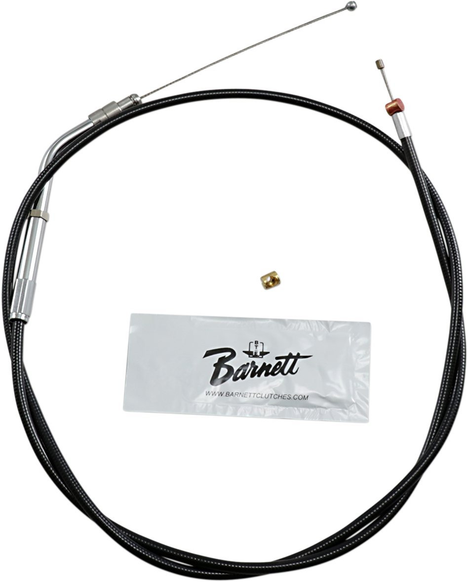 BARNETT Black Vinyl Throttle Cable - +6" Size / 38" Length DS223343