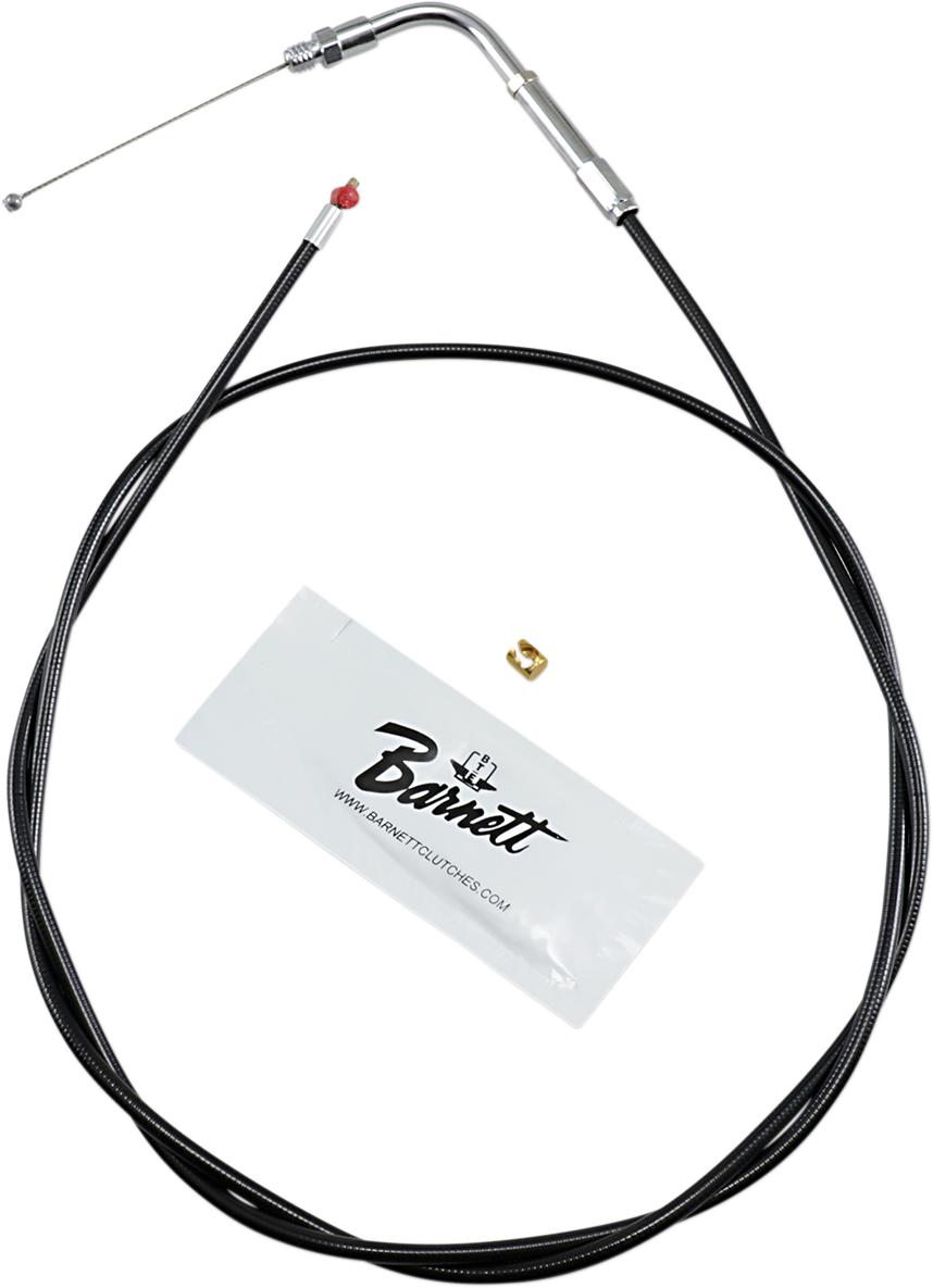 BARNETT Black Vinyl Throttle Cable - +6" Size / 50" Length DS-223884