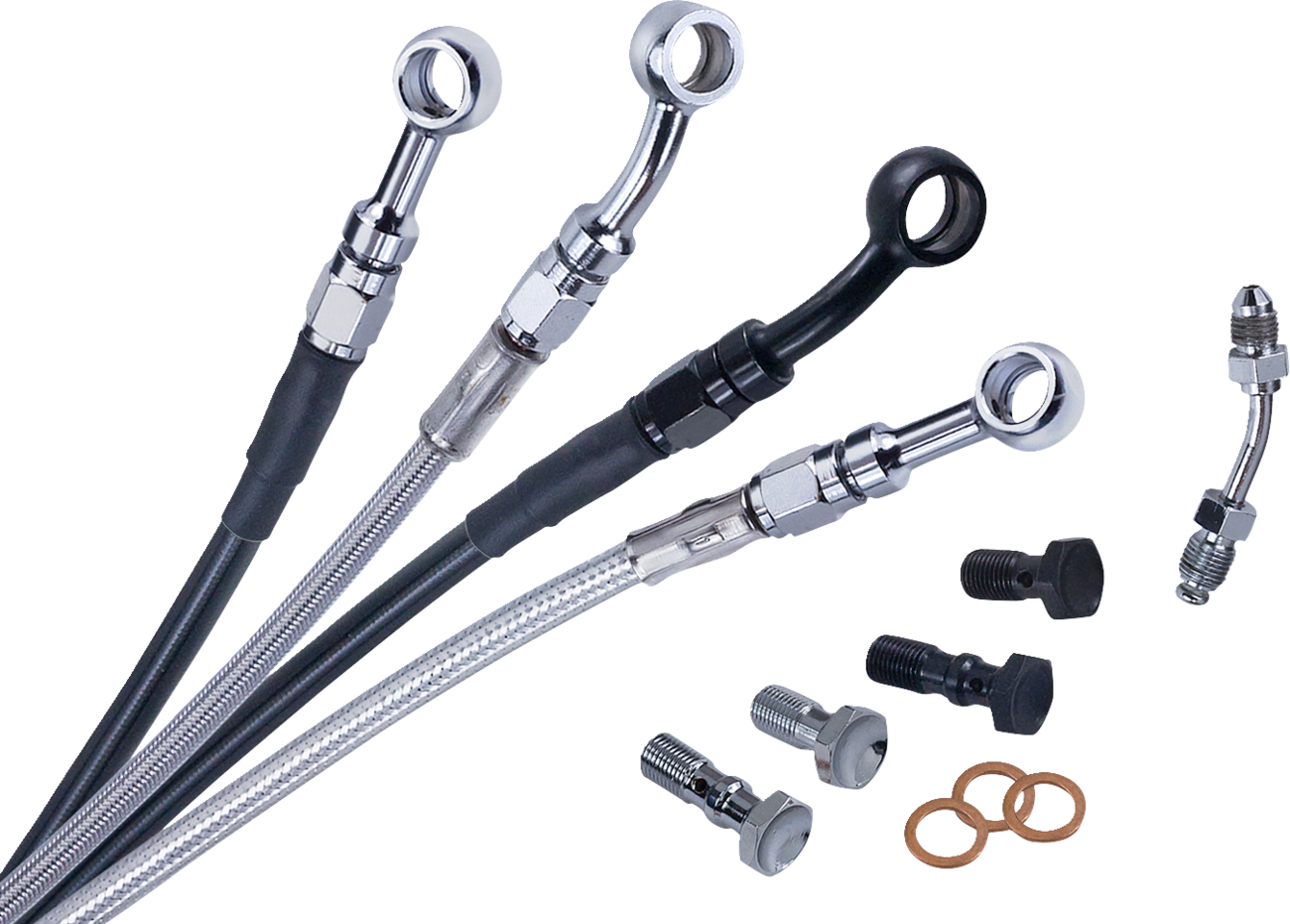 BARNETT Brake Line - Upper / Black / +8" 1740-0016