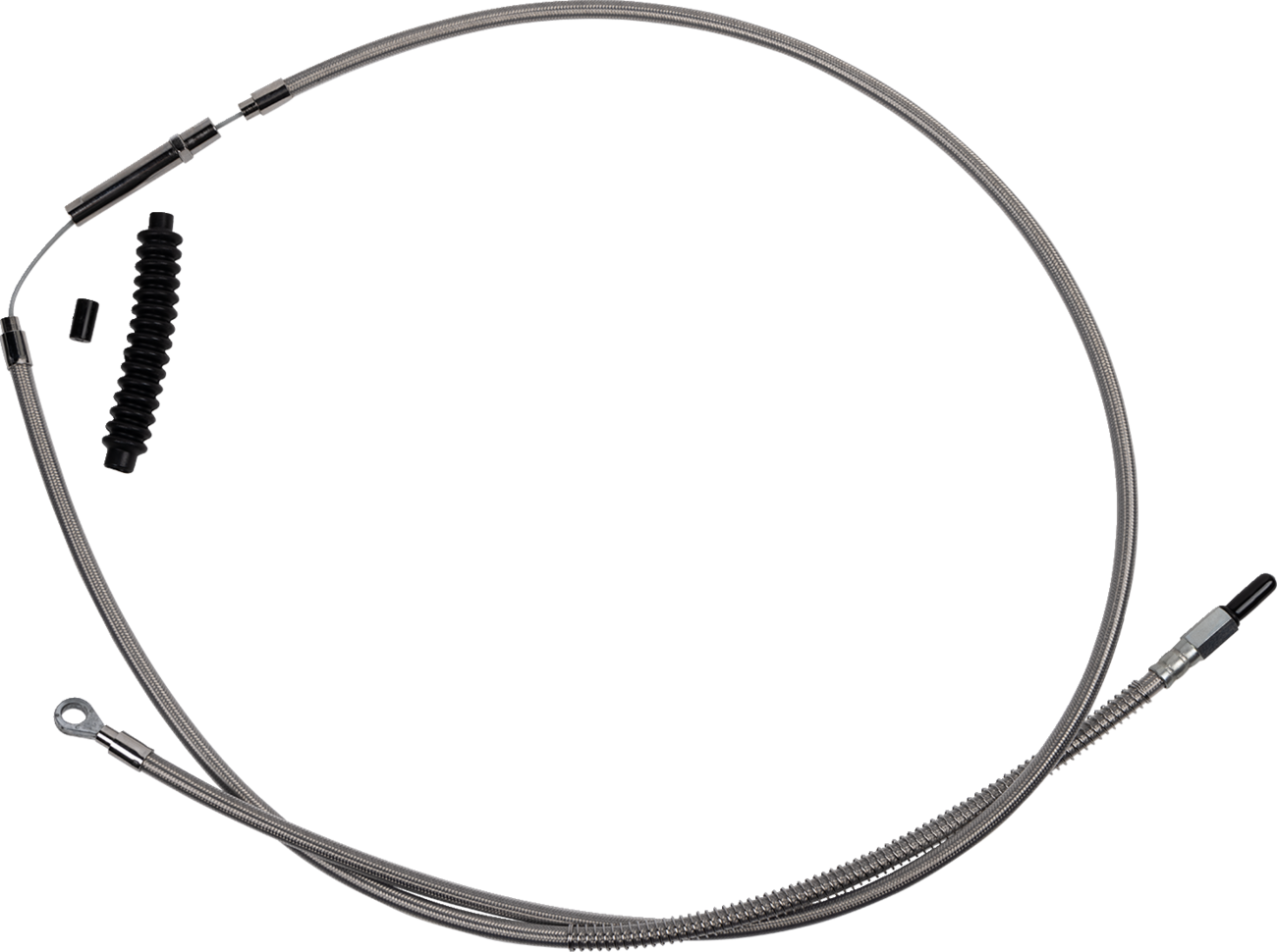 BARNETT High-Efficiency Stainless Steel Clutch Cable for Harley-Davidson - +10" / '18-'23 Softail 0652-3011