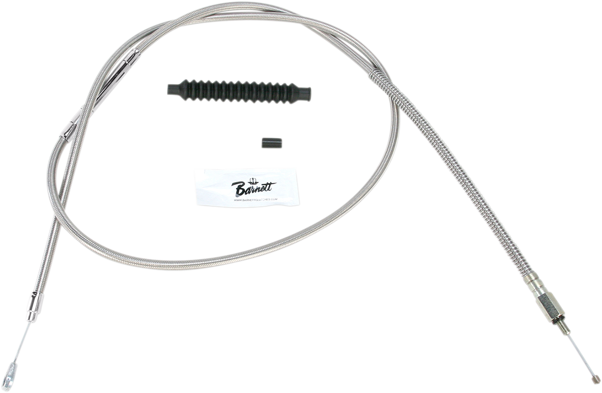 BARNETT High-Efficiency Stainless Steel Clutch Cable for Harley-Davidson - +12" / '89-'06 Touring 0652-1551