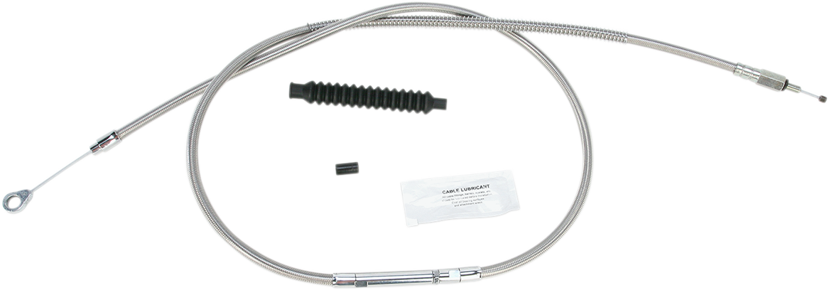 BARNETT High-Efficiency Stainless Steel Clutch Cable for Harley-Davidson - +6" / '06-'16 Dyna 0652-1241