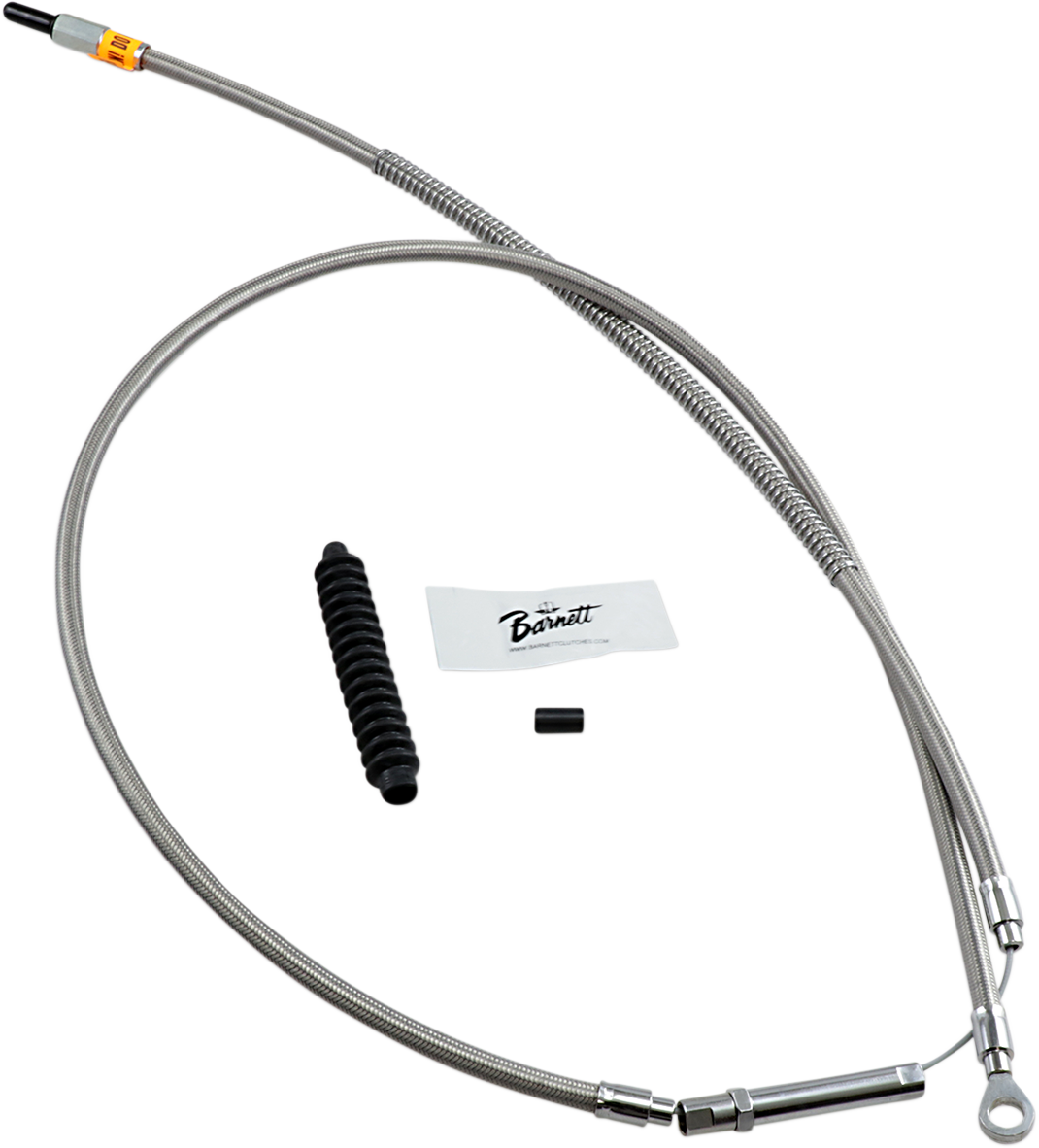 BARNETT High-Efficiency Stainless Steel Clutch Cable for Harley-Davidson - +6" / '07 Touring 0652-1242