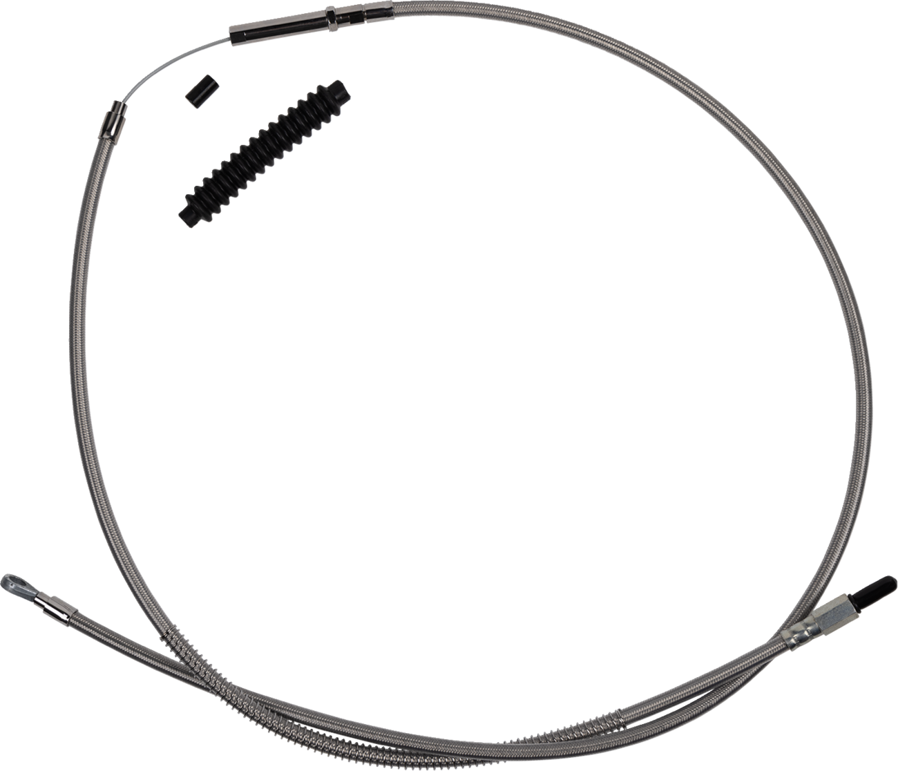 BARNETT High-Efficiency Stainless Steel Clutch Cable for Harley-Davidson - +6" / '18-'23 Softail 0652-3009