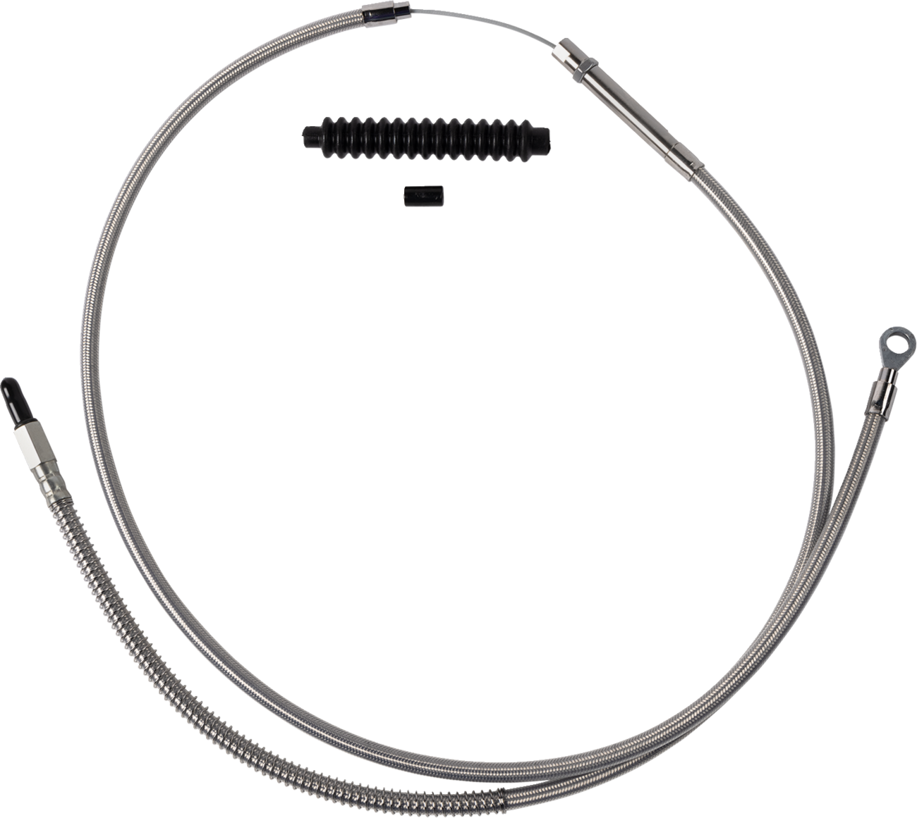 BARNETT High-Efficiency Stainless Steel Clutch Cable for Harley-Davidson - +6" / '18-'23 Softail 0652-3072