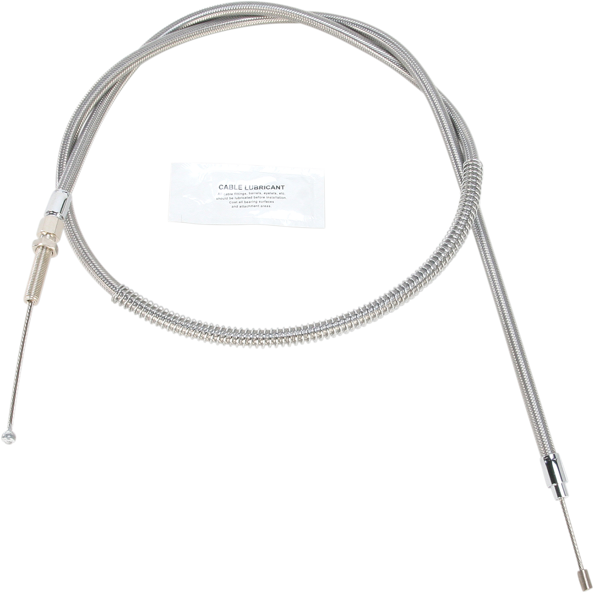 BARNETT High-Efficiency Stainless Steel Clutch Cable for Harley-Davidson - +6" / '68-'85 0652-1300