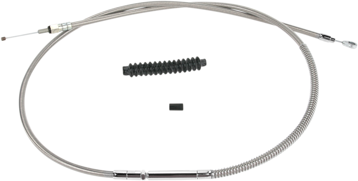 BARNETT High-Efficiency Stainless Steel Clutch Cable for Harley-Davidson - +6" / '87-'99 0652-0536