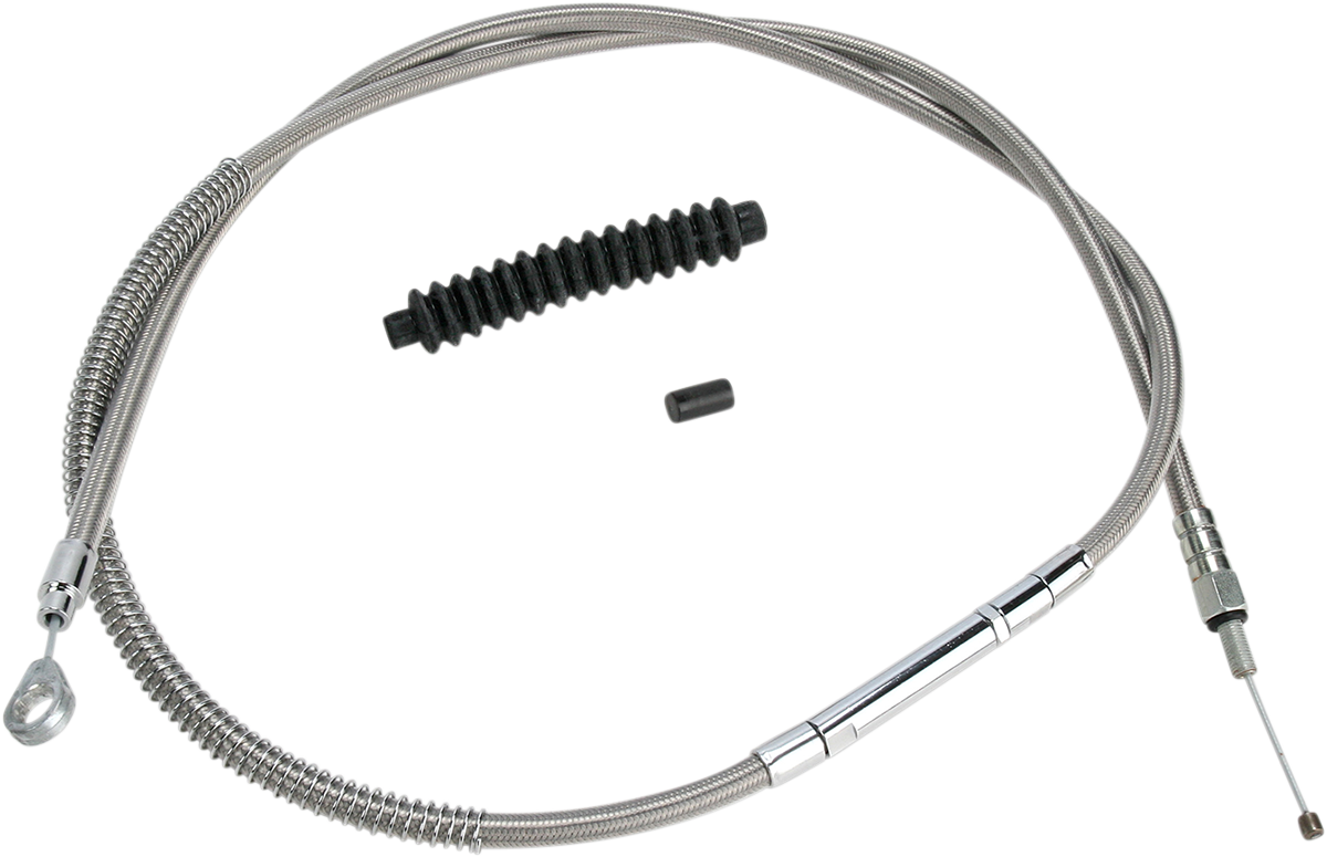 BARNETT High-Efficiency Stainless Steel Clutch Cable for Harley-Davidson - +6" / '89-'06 Touring 0652-0513