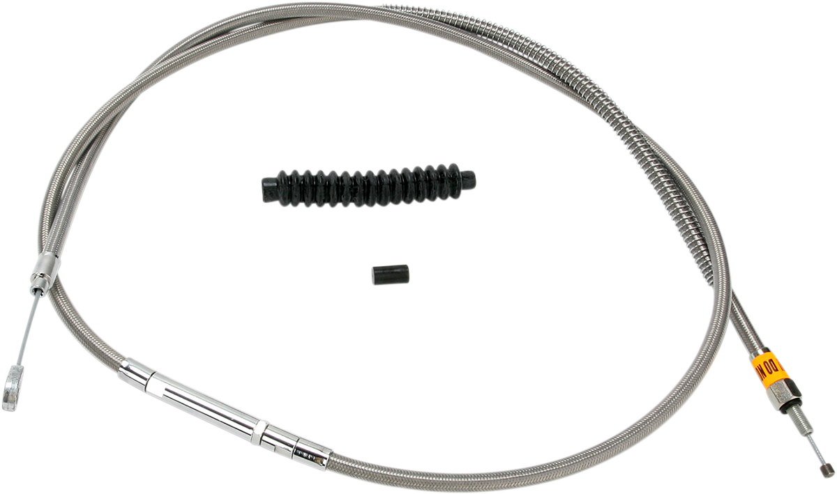 BARNETT High-Efficiency Stainless Steel Clutch Cable for Harley-Davidson - +6" / '93-'03 Dyna 0652-0517