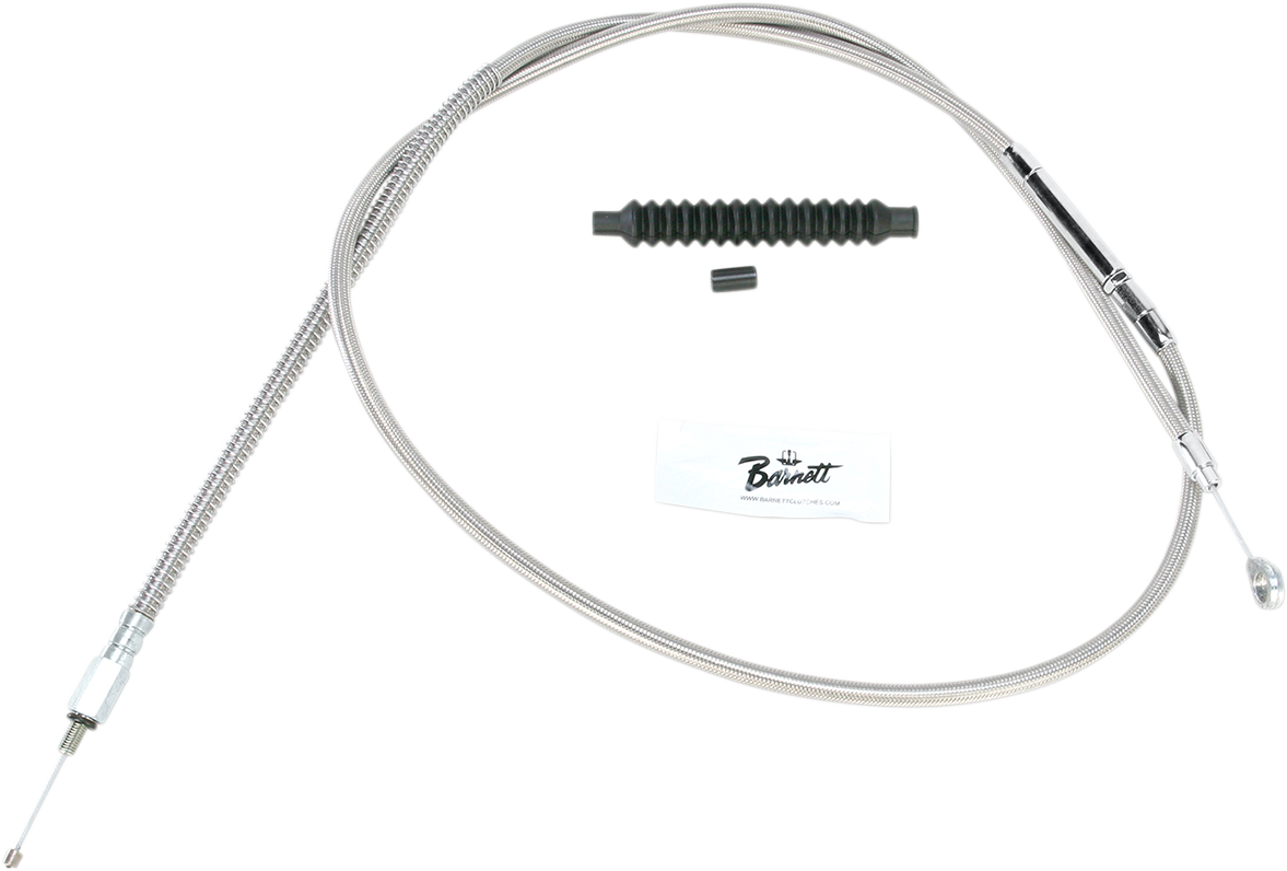 BARNETT High-Efficiency Stainless Steel Clutch Cable for Harley-Davidson - +8" / '07 Touring 0652-1546