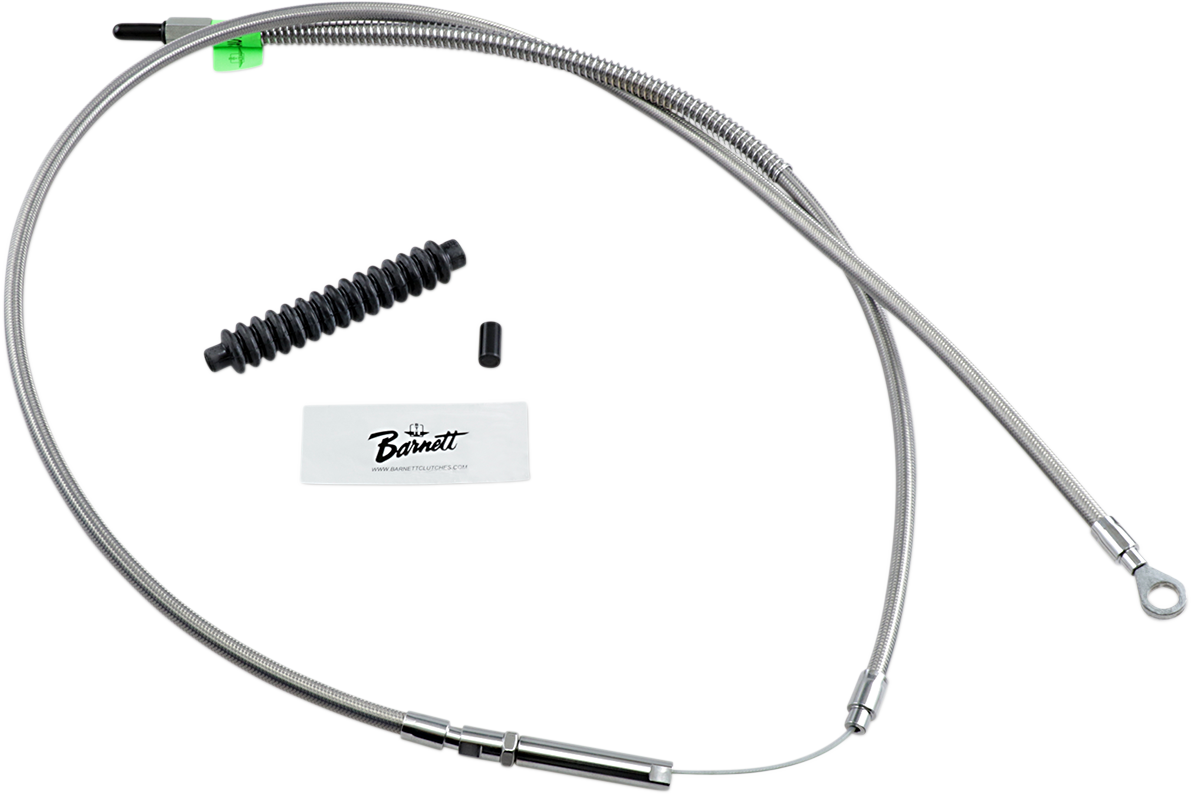 BARNETT High-Efficiency Stainless Steel Clutch Cable for Harley-Davidson - +8" / '08-'16 Touring/Trike 0652-1547
