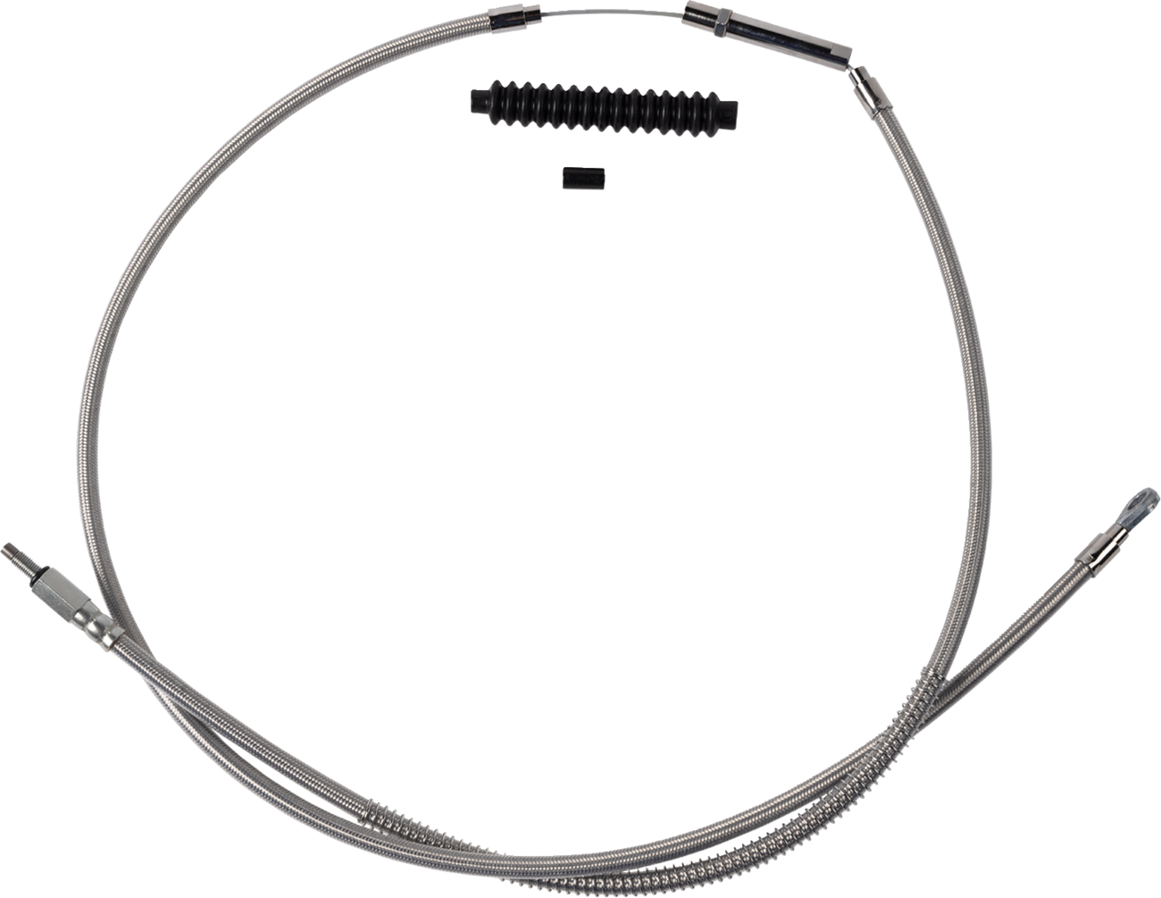BARNETT High-Efficiency Stainless Steel Clutch Cable for Harley-Davidson - +8" / '18-'23 Softail 0652-3073