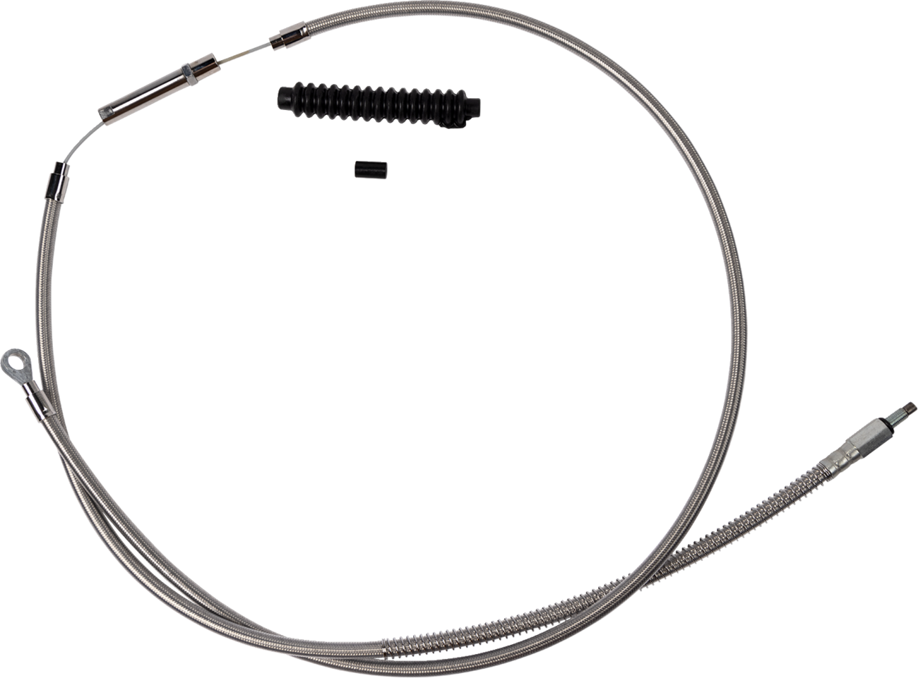 BARNETT High-Efficiency Stainless Steel Clutch Cable for Harley-Davidson - +8" / '18-'23 Softail 0652-3100