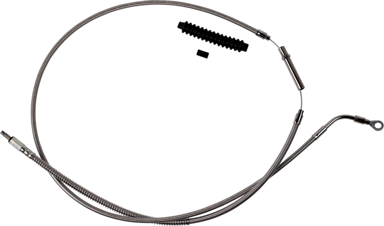 BARNETT High-Efficiency Stainless Steel Clutch Cable for Harley-Davidson - +8" / '21-'24 FLH 0652-3082