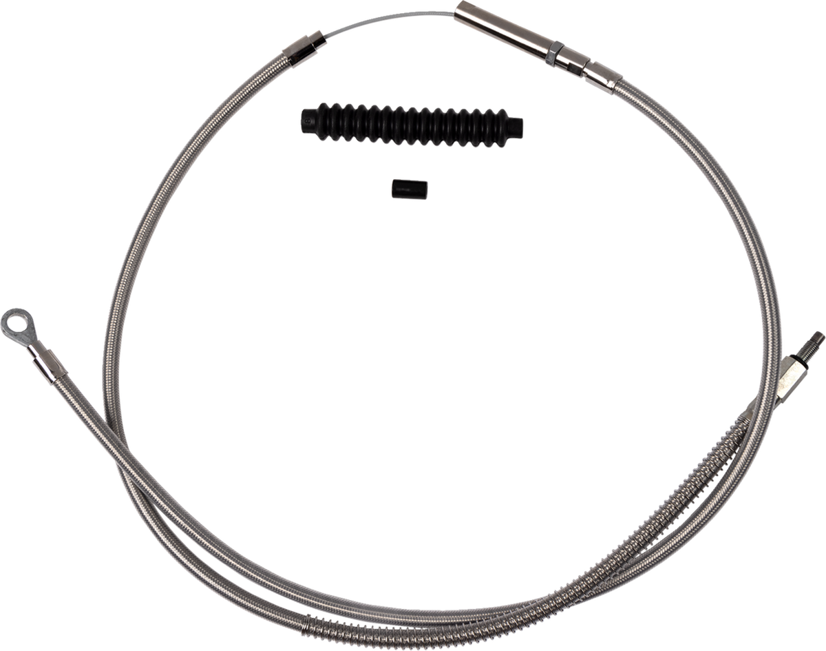BARNETT High-Efficiency Stainless Steel Clutch Cable for Harley-Davidson - Standard / '18-'23 Softail 0652-3071