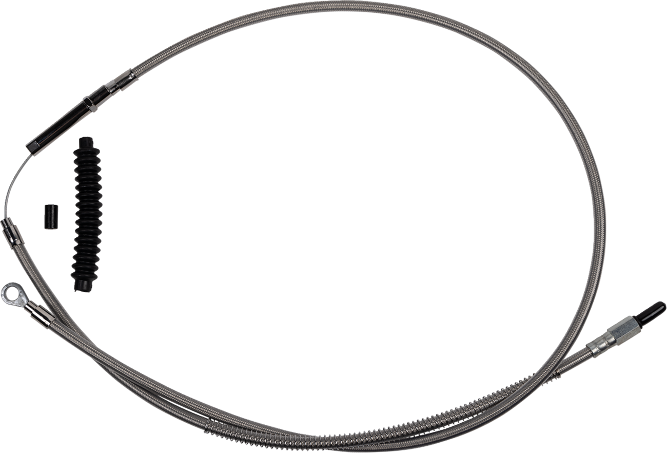 BARNETT High-Efficiency Stainless Steel Clutch Cable for Harley-Davidson - Standard / '21-'24 FL 0652-2996