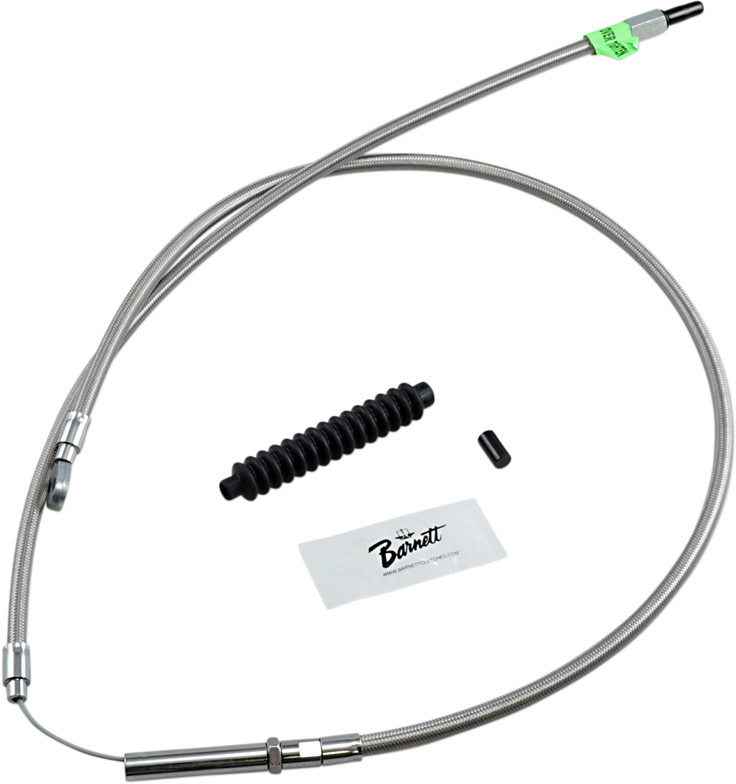BARNETT High-Efficiency Stainless Steel Clutch Cable for Harley-Davidson - Standard / '86-'03 XLH 0652-0477