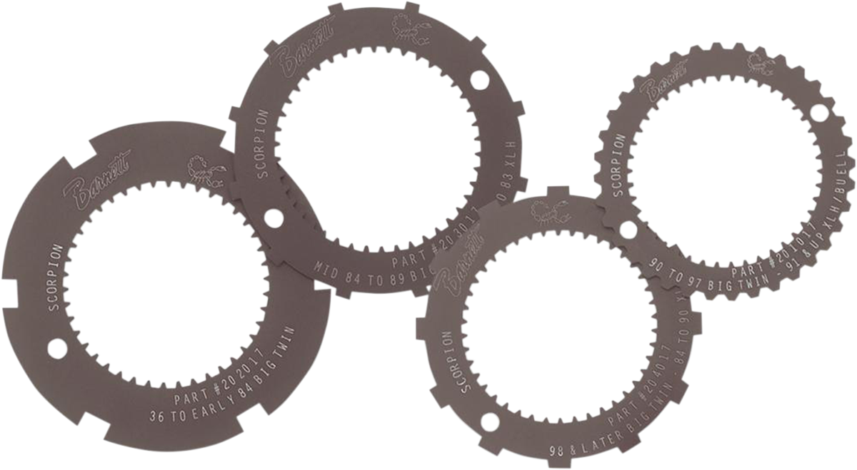 BARNETT Lock Plate - Clutch Basket / Scorpion / Set 4 3803-0011