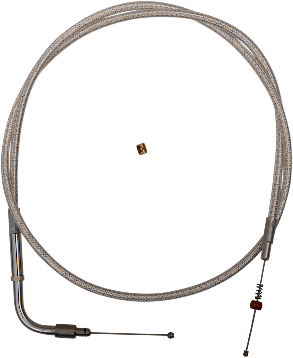 BARNETT Platinum Series Idle Cable - +6" / Dyna/Softail/FXR 0651-0304