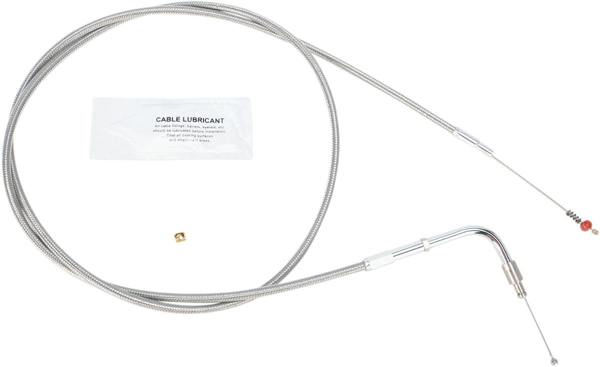 BARNETT Stainless Steel Idle Cable - +10" / '02-'07 Touring 0651-0679