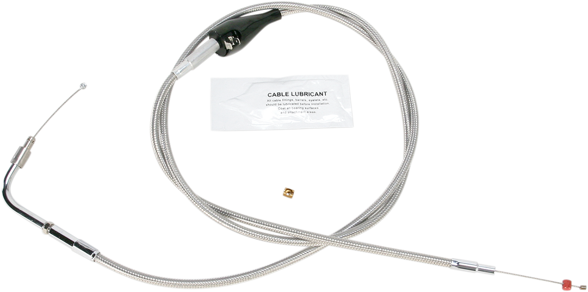 BARNETT Stainless Steel Idle Cable - +10" / '96-'01 Touring 0651-0684