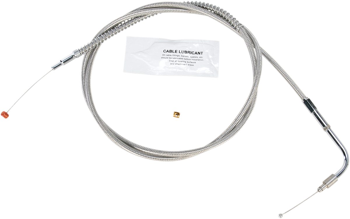 BARNETT Stainless Steel Idle Cable - +12" / '96-'01 Touring 0651-0690