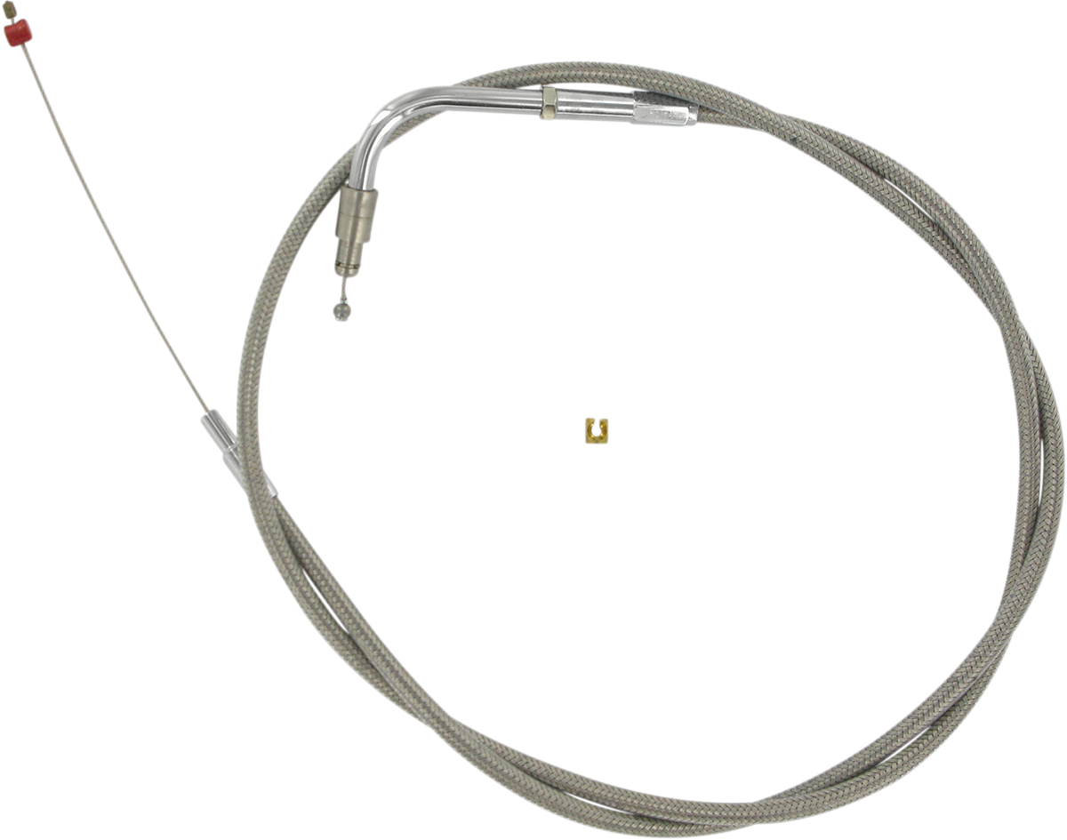 BARNETT Stainless Steel Idle Cable - +3" / '02-'07 FLH DS-223573