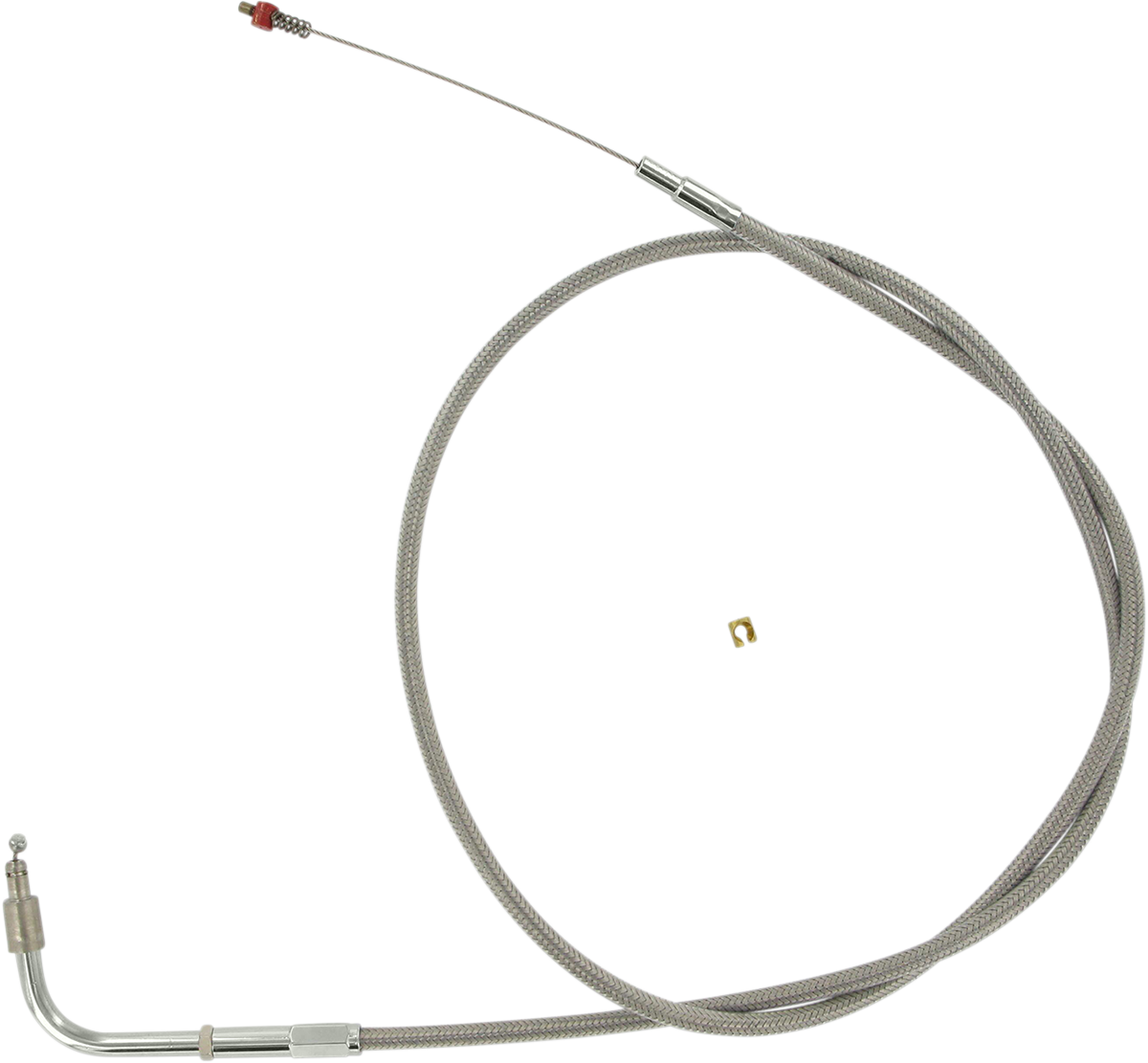 BARNETT Stainless Steel Idle Cable - +6" / Dyna/FXR/Softail DS-224010