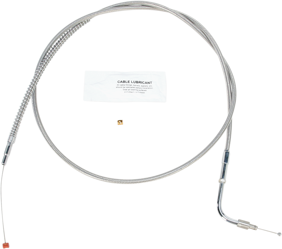 BARNETT Stainless Steel Idle Cable - +8" / '96-'01 Touring 0651-0670