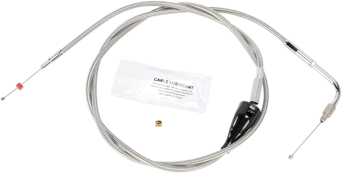BARNETT Stainless Steel Idle Cable - Cruise / +12" / '96-'01 Touring 0651-0694