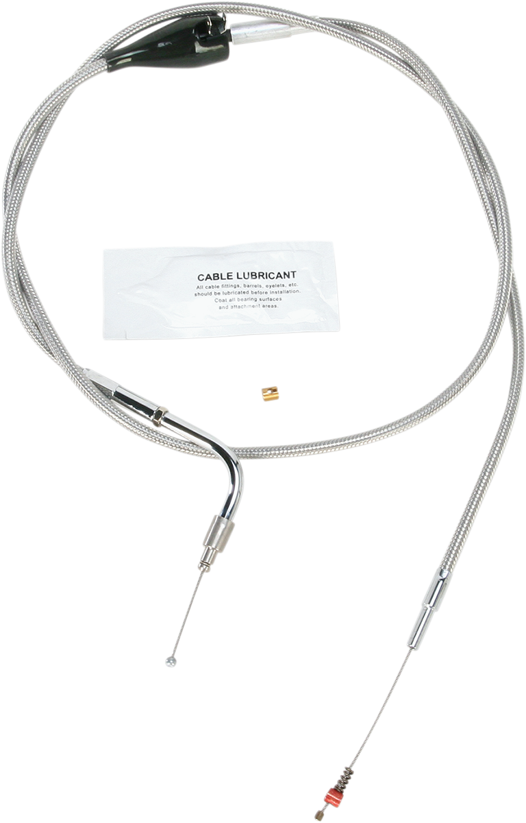 BARNETT Stainless Steel Idle Cable - Cruise / +8" / '02-'06 FLH 0651-0673