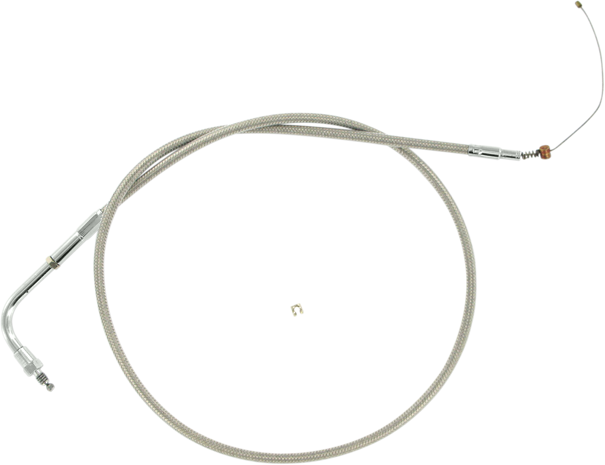 BARNETT Stainless Steel Idle Cable - Dyna/FXR/Softail DS-224007