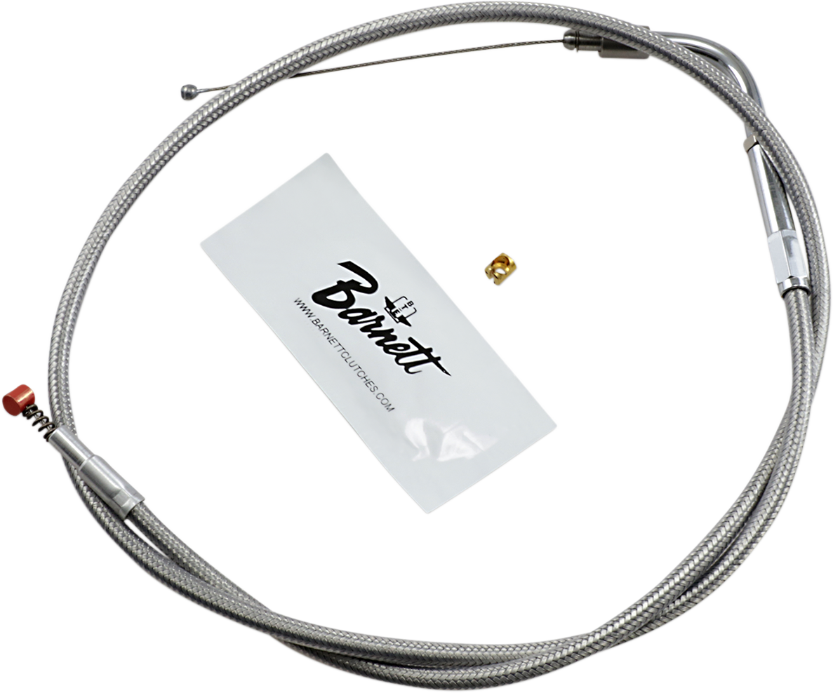BARNETT Stainless Steel Idle Cable - Dyna/FXR/Softail DS-224009