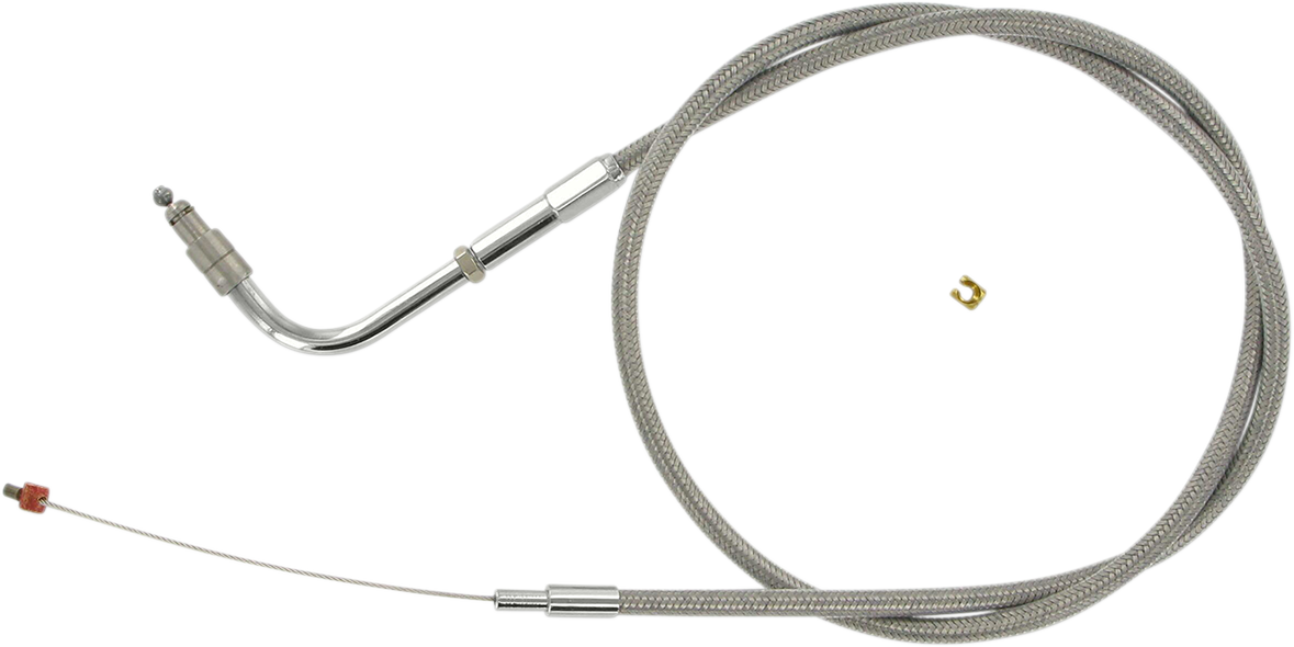 BARNETT Stainless Steel Throttle Cable - '01-'15 Softail DS-223596