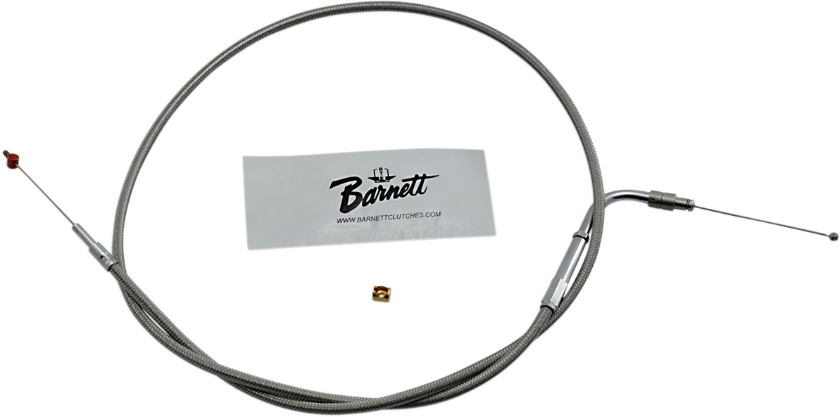 BARNETT Stainless Steel Throttle Cable - '02-'07 FLH DS-223569