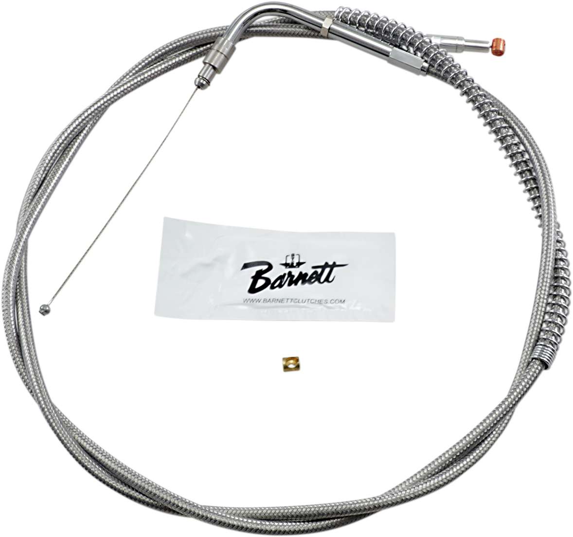 BARNETT Stainless Steel Throttle Cable - +10" / '96-'01 Touring 0650-1112
