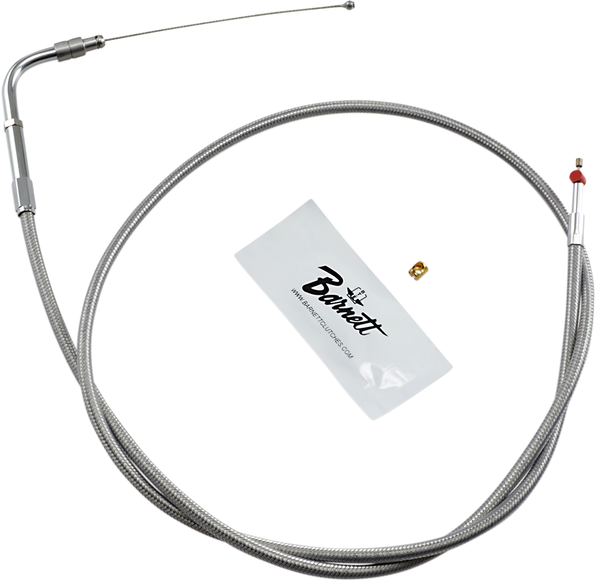 BARNETT Stainless Steel Throttle Cable - +3" / '02-'07 FLH DS-223570