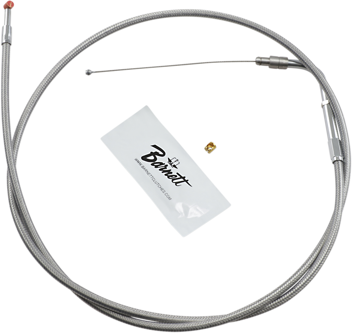 BARNETT Stainless Steel Throttle Cable - +6" / '02-'07 FLH DS-223571