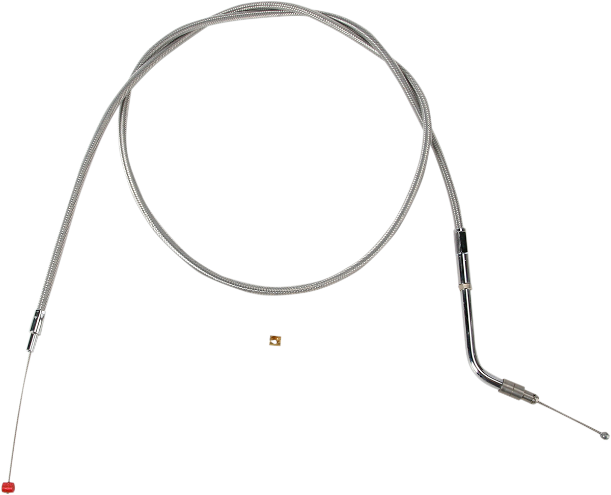 BARNETT Stainless Steel Throttle Cable - +6" / '02-'07 Touring 0650-0852