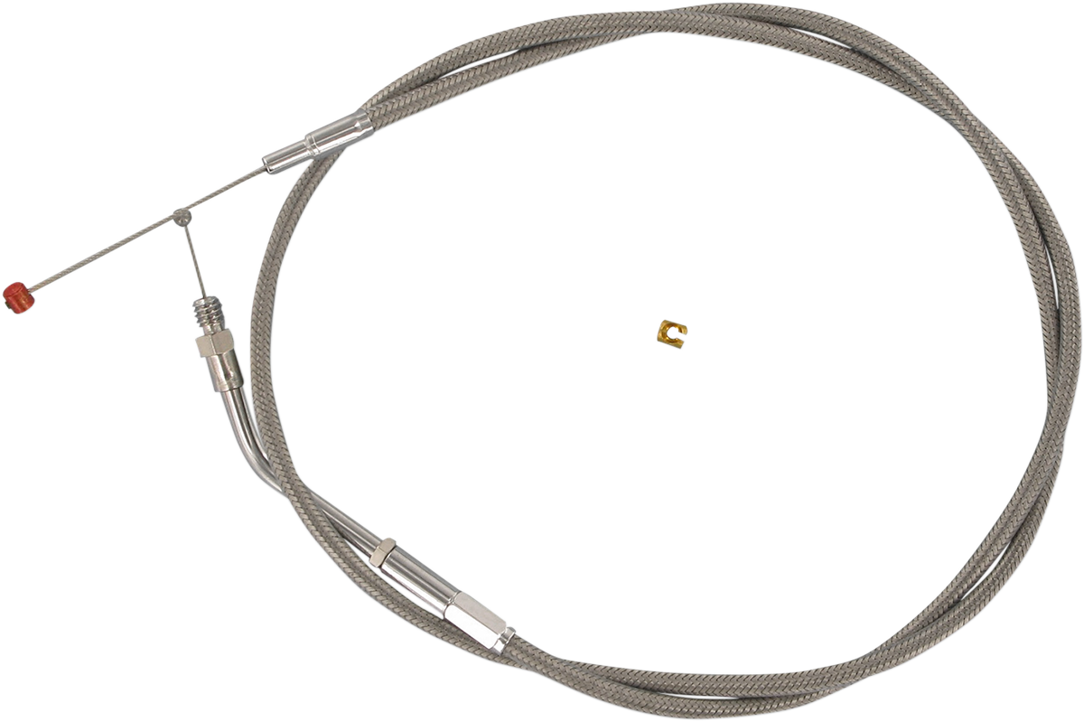 BARNETT Stainless Steel Throttle Cable - +6" / '81-'89 DS-223988