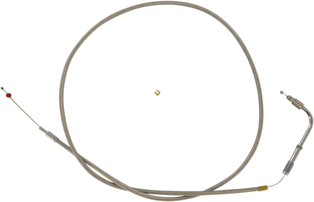 BARNETT Stainless Steel Throttle Cable - +6" / '96-'00 Softail DS-224030