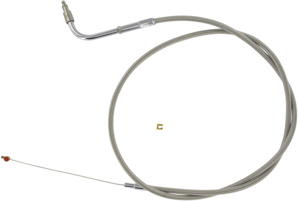 BARNETT Stainless Steel Throttle Cable - +6" / Dyna/FXR/Softail DS-223956