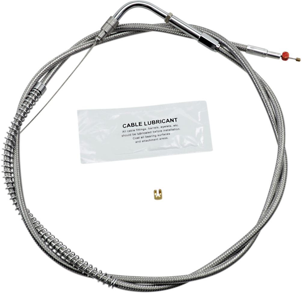 BARNETT Stainless Steel Throttle Cable - +8" / '96-'01 Touring 0650-1106
