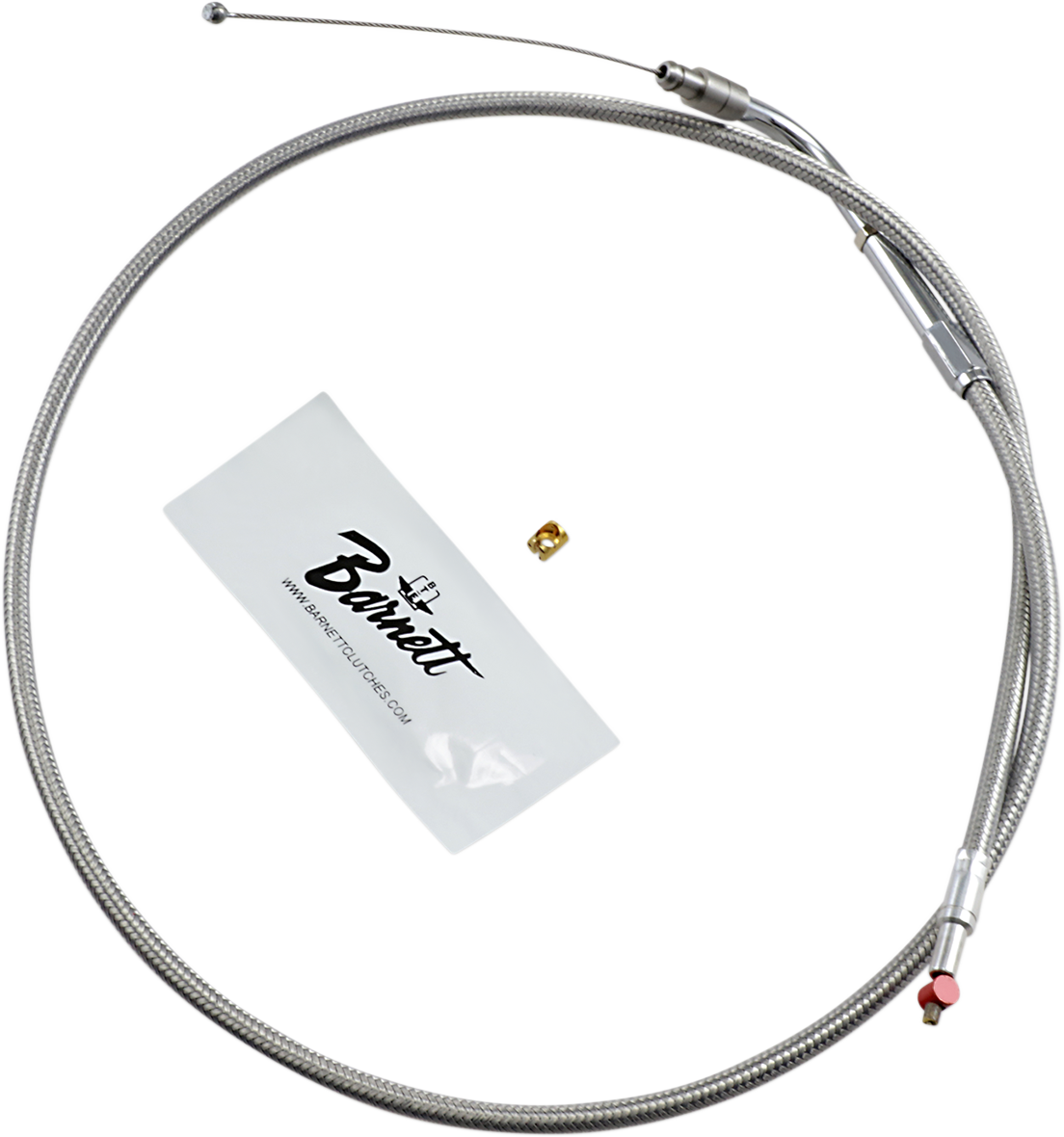 BARNETT Stainless Steel Throttle Cable - Dyna/FXR/Softail DS-223955