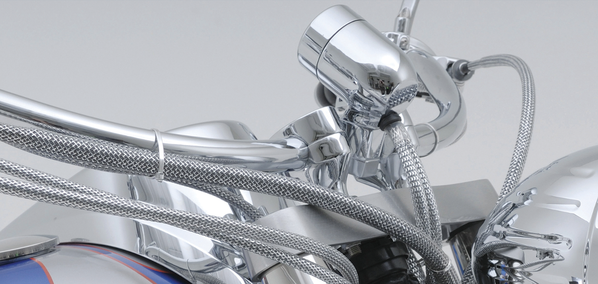 BARON Cable, Hose, and Wire Dress-Up Kit - Chrome 0659-0009