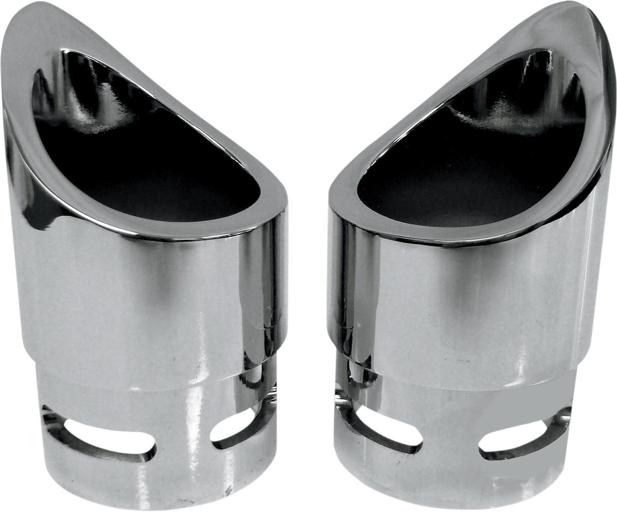 BARON Family Jewel Exhaust Tip - Chrome / Mini Scalloped 1812-0171