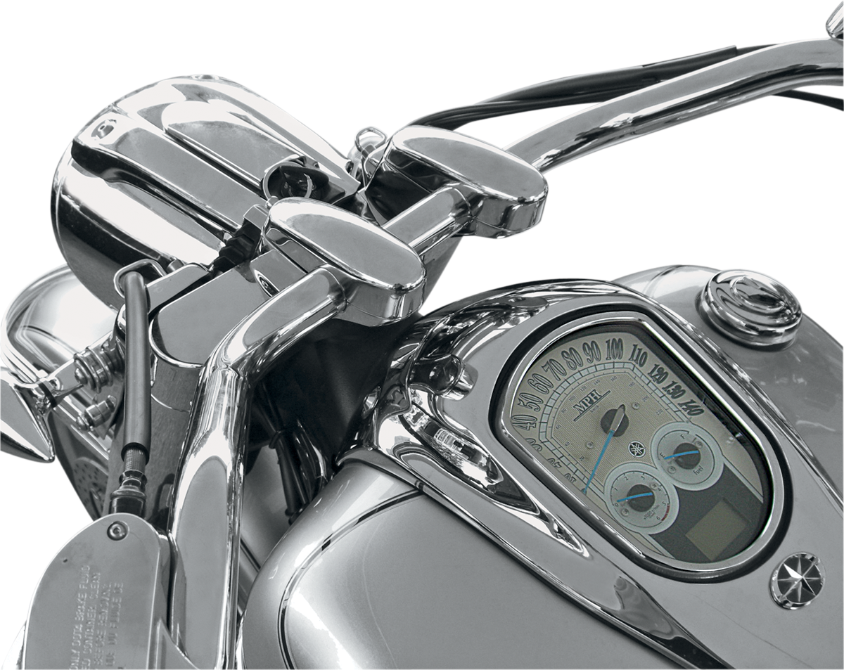 BARON Liner Pullback Handlebar Risers - Chrome 0602-0267