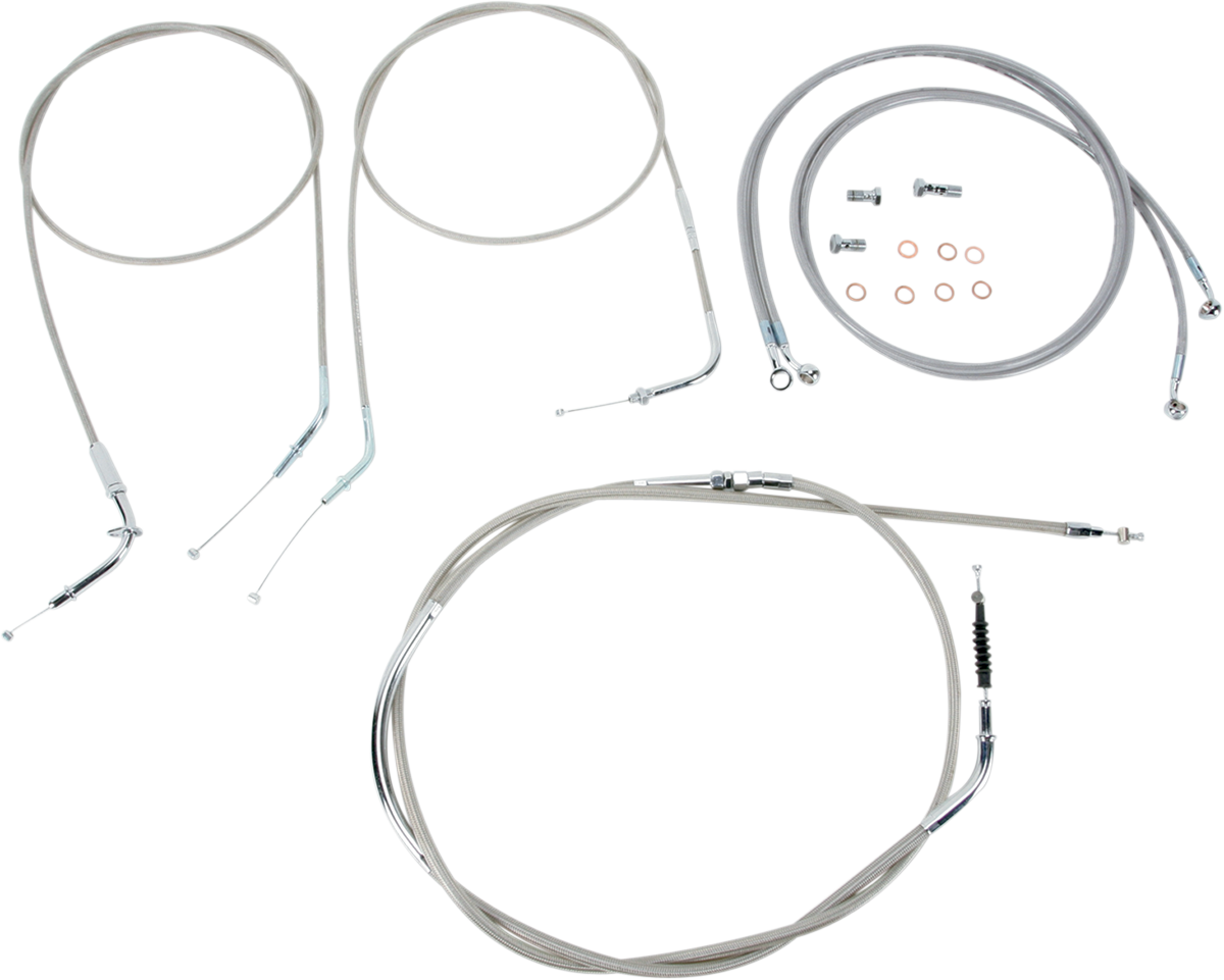 BARON Stainless Handlebar Cable/Line Kit - 18"-20" / VN2000 0650-1029