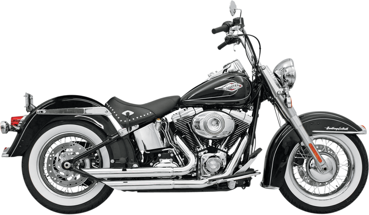 BASSANI XHAUST FireFlight Series Exhaust System - FireFlight Exhaust / Chrome / Softail 1800-1153